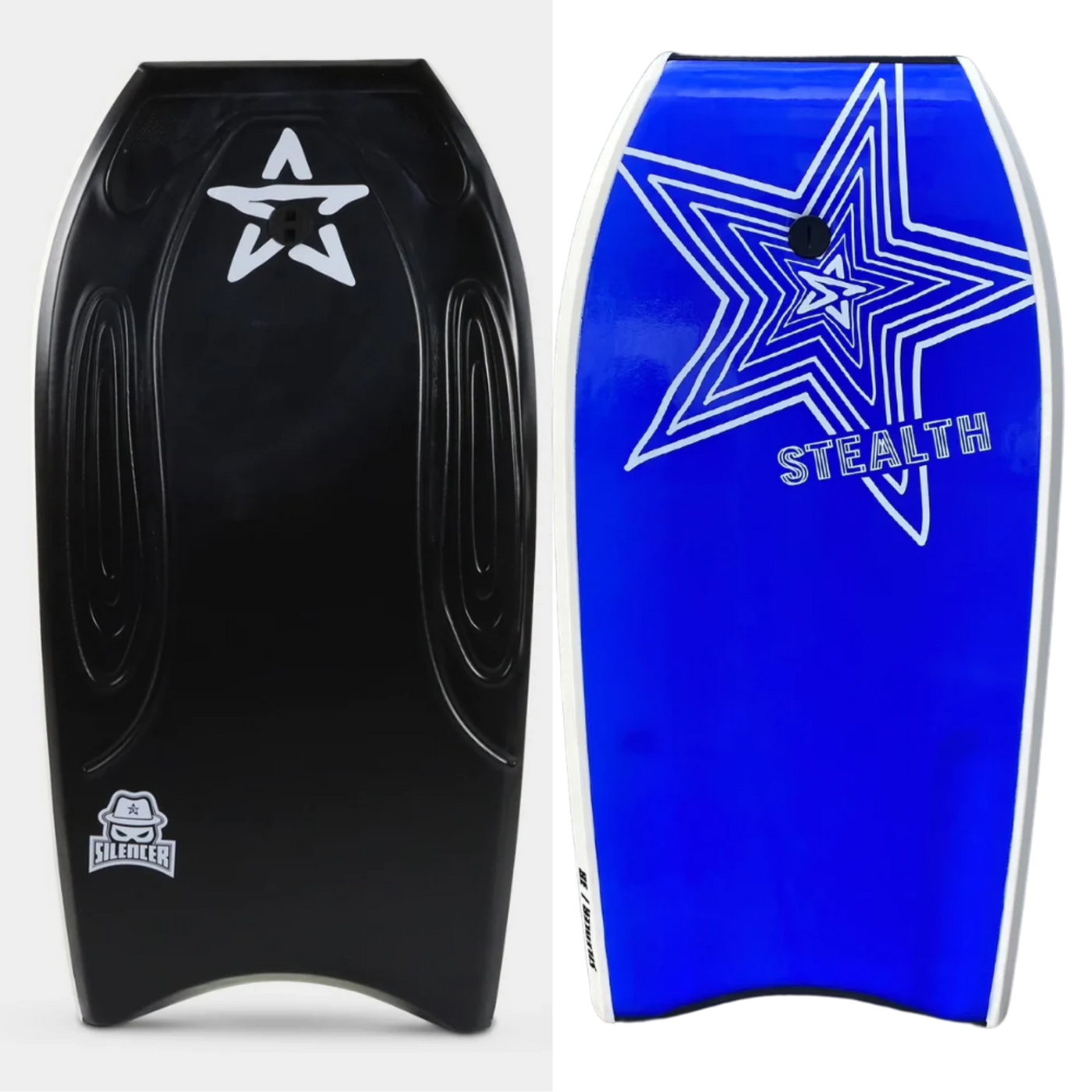 Stealth Silencer EPS Body Board - Black/Neon Blue