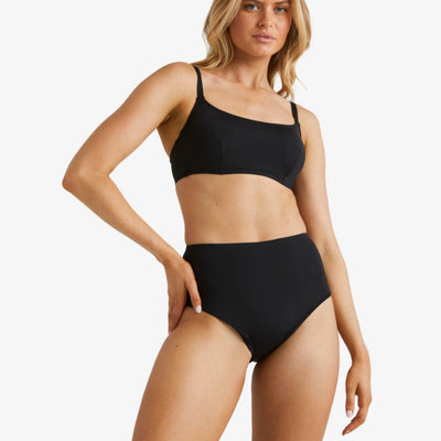 Billabong Sol Searcher Hi Retro Bikini Bottom - Black