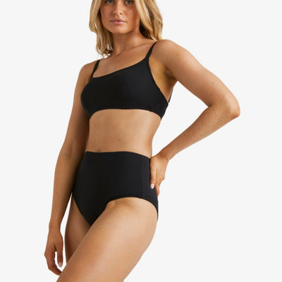 Billabong Sol Searcher Hi Retro Bikini Bottom - Black