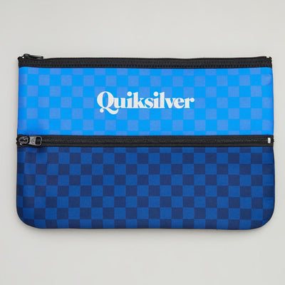 Quiksilver Blocked Jumbo Pencil Case - Blue