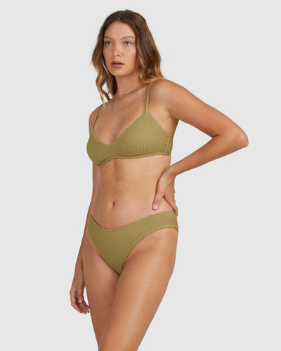 Billabong Summer High Bondi Bikini Bottom - Olive