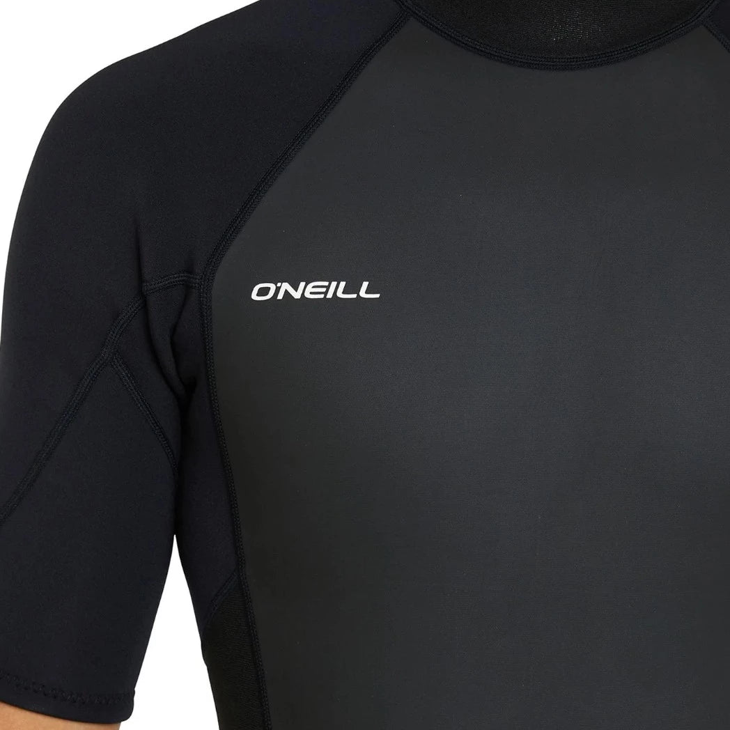 O'neill Reactor II 2mm Spring Wetsuit Mens store L Black Full Zip Short Sleeve New