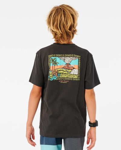 Rip Curl Boys Cosmic Search Tee - Washed Black