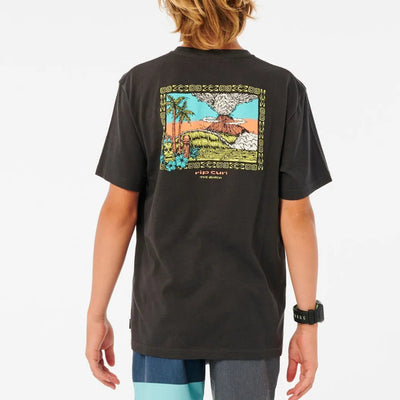 Rip Curl Boys Cosmic Search Tee - Washed Black