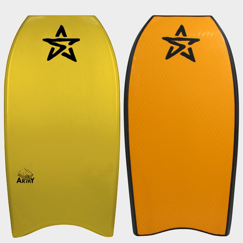 Stealth Army PP Bodyboard - Yellow/Fluro Orange