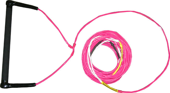 Directline Wakeboard Handle W/ Cable Spectra Rope - Pink
